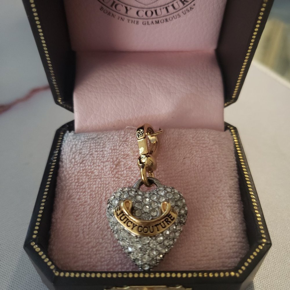 Juicy Couture Pave Heart Charm